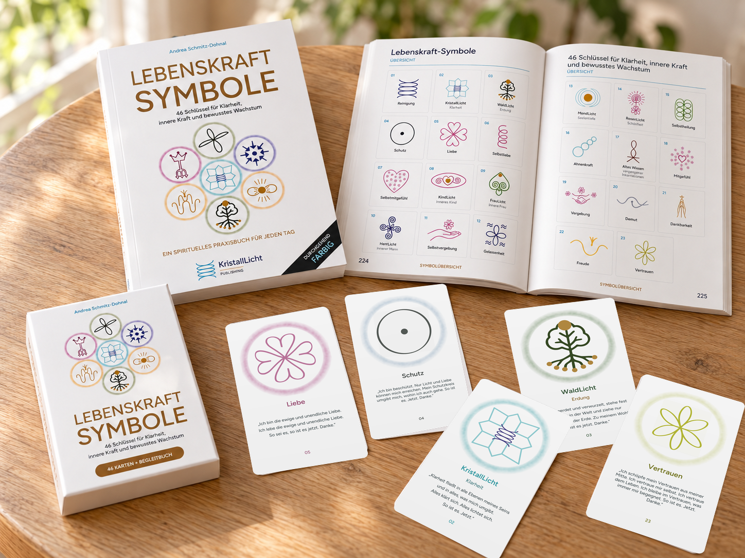 Lebenskraft-Symbole: Buch und Kartenset